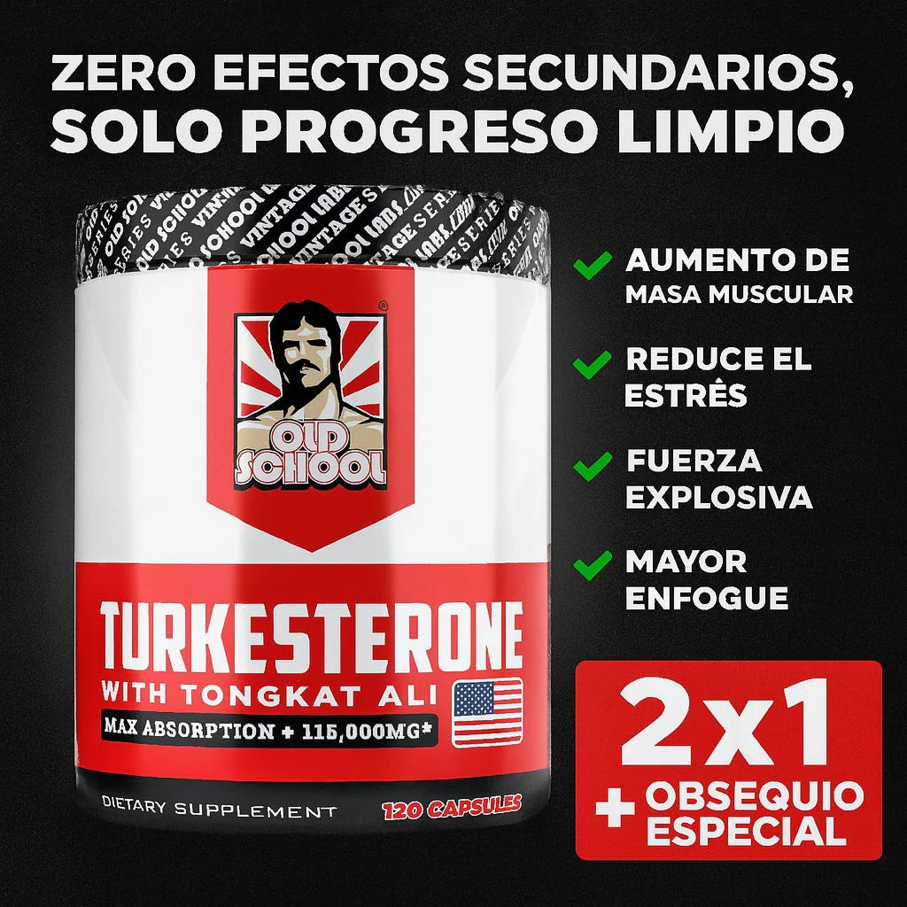 TURKESTERONE Eleva tus ganancias musculares como una FIERA — 100% Natural