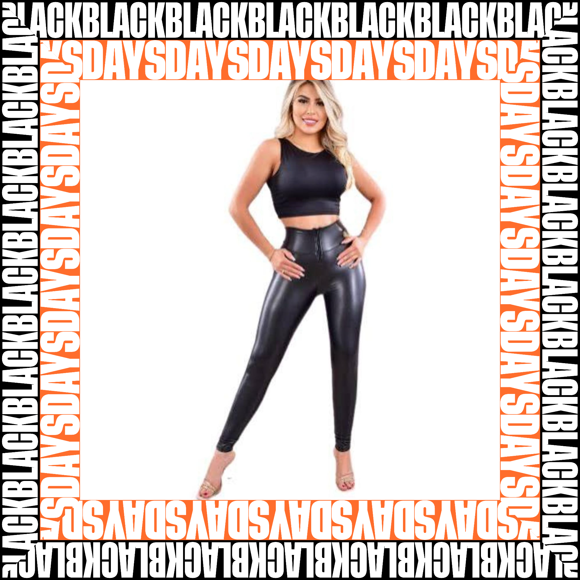 Leggins Licrado Y Moldeador Efecto Cuero