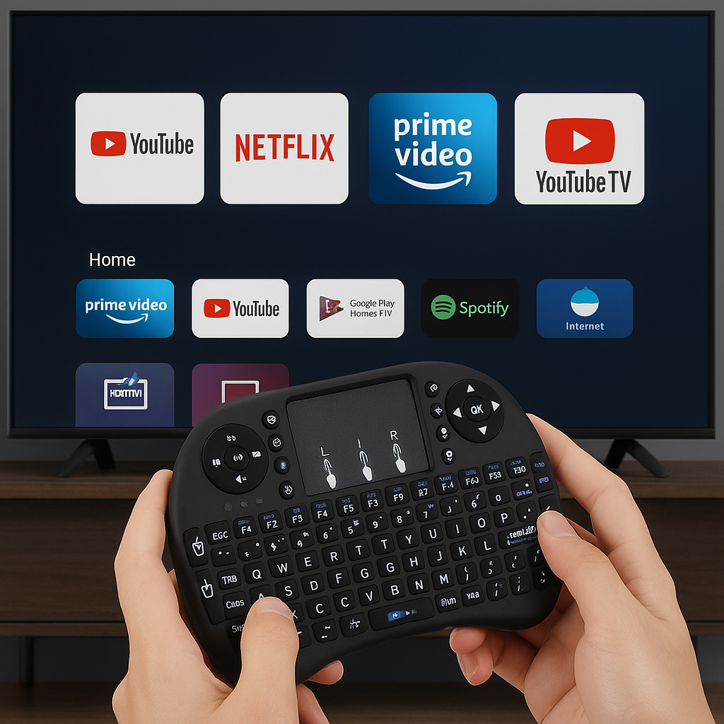 🖥️ Mini Teclado Inalámbrico Smart T – Control Total en tus manos