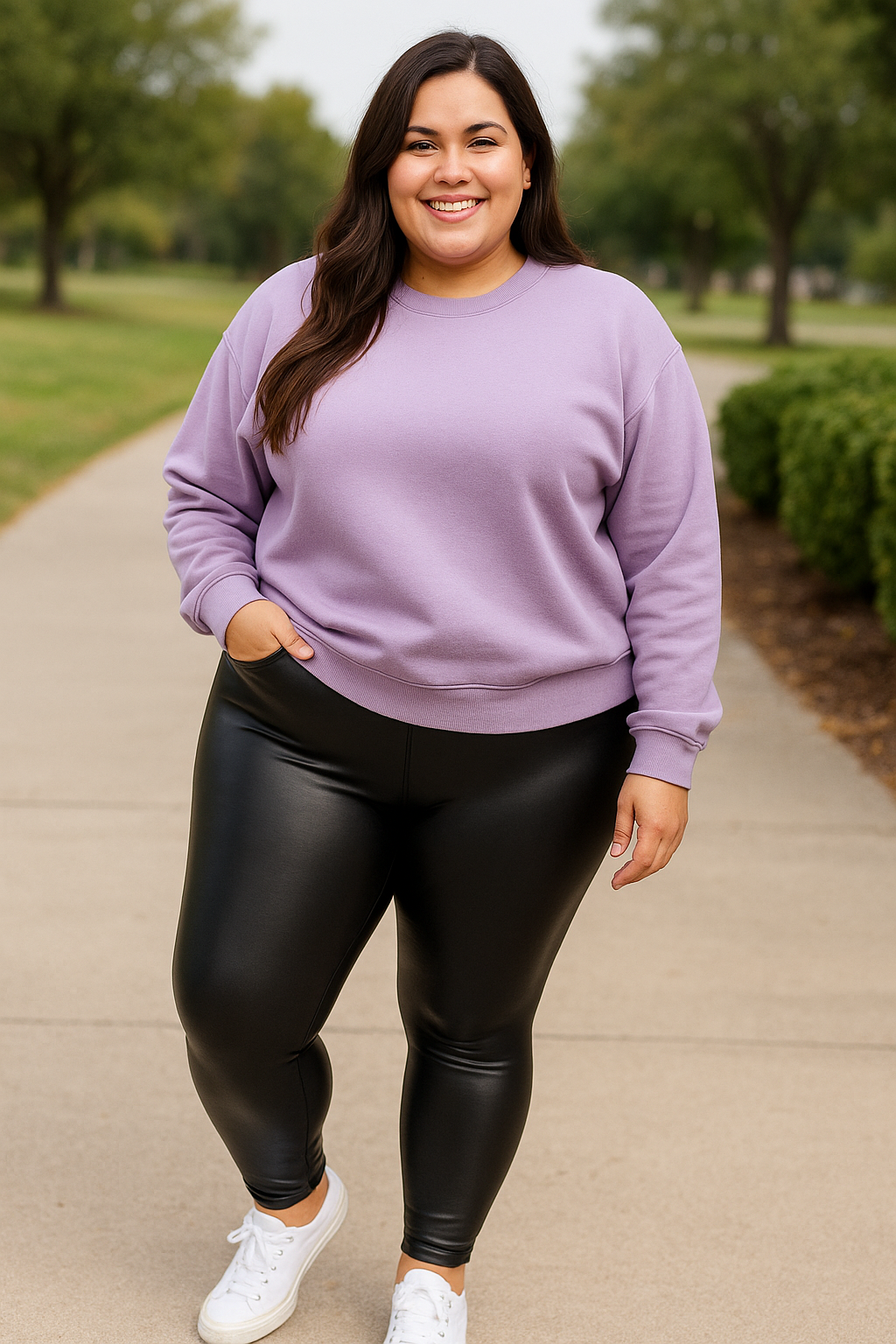 Leggins Licrado Y Moldeador Efecto Cuero